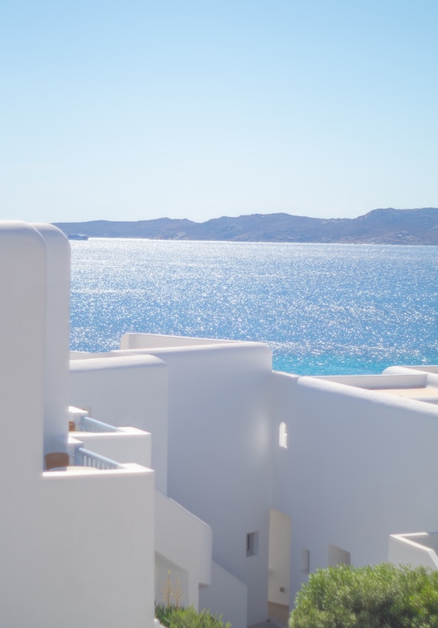 mykonos whitewashed architecture